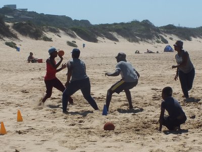 beach handball session